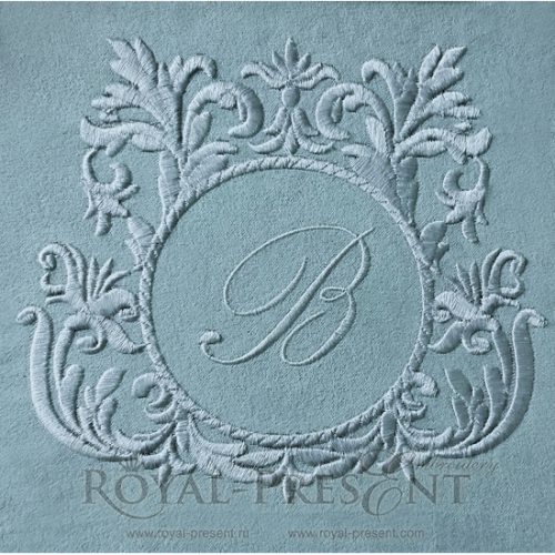 Classic Monogram Blank Embroidery Design