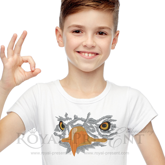 Machine Embroidery Design Eagle Head