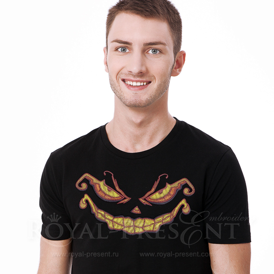 Machine Embroidery Design Smiling Halloween