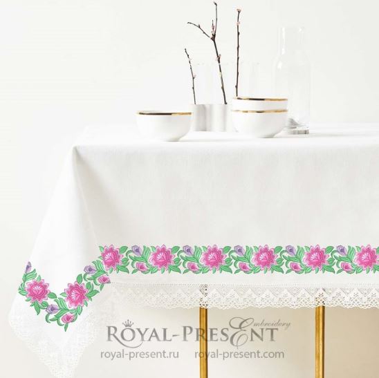 Lilac flowers Machine Embroidery Design