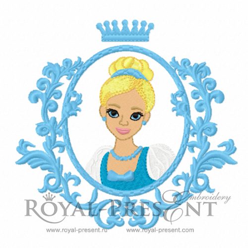 Machine Embroidery Design Princess Cinderella