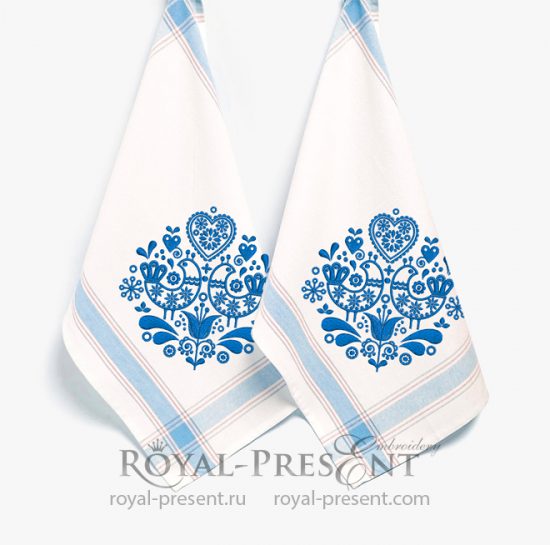 Scandinavian folk Machine Embroidery Design