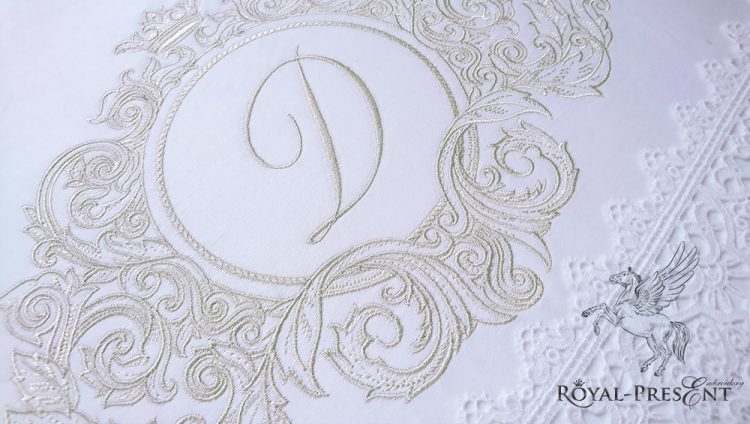 Machine Embroidery Designs Ornamental baroque frame - 2 sizes