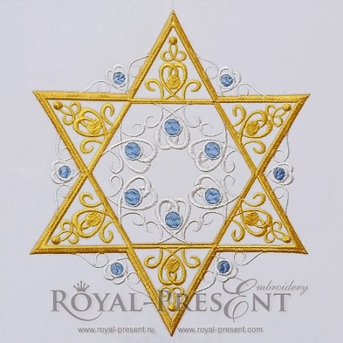 Machine Embroidery Design Star of David