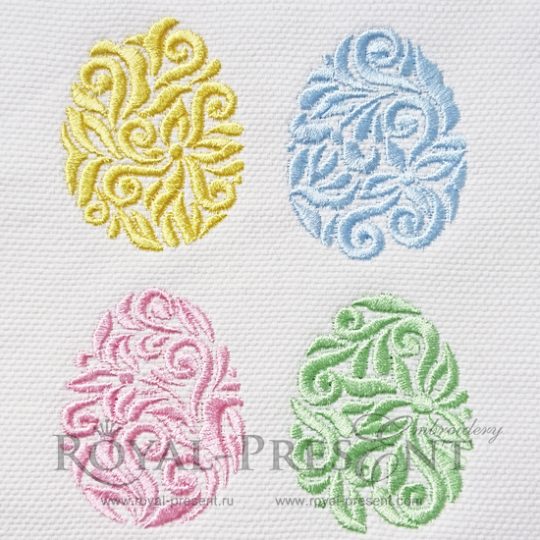 Set of Machine Embroidery Designs Decorative eggs