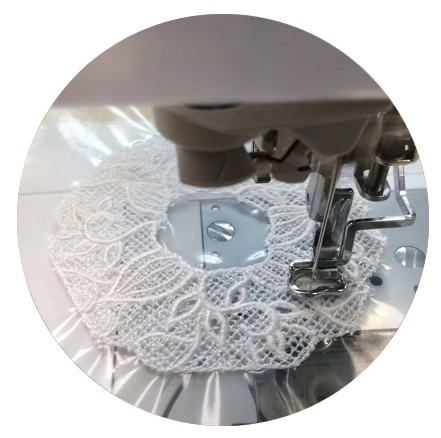 Water-soluble stabilizer for machine embroidery