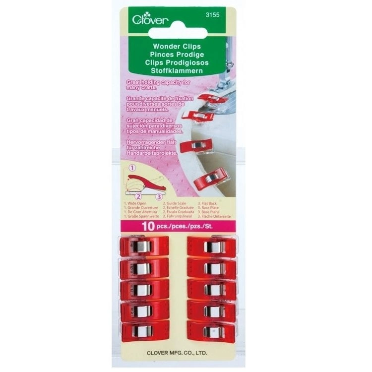 Clover Wonder Clips for sewing and embroidery projects