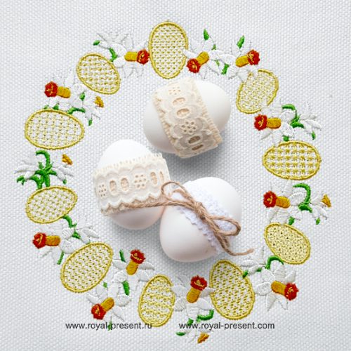 Machine Embroidery Design Ornamental floral background – 3 sizes| Royal ...