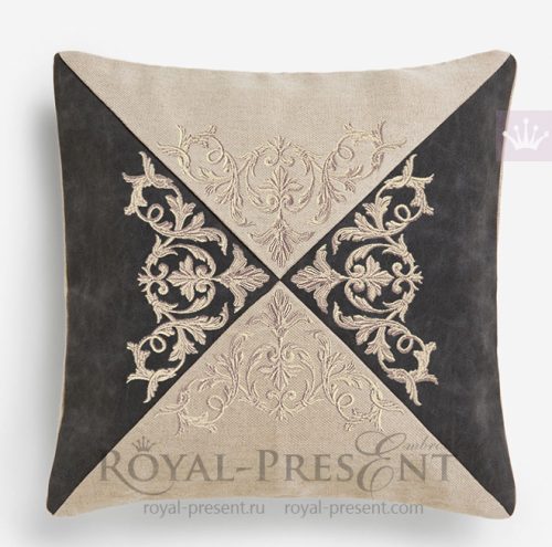 Antique Acanthus machine embroidery design