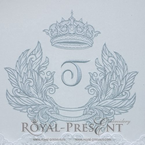 Machine Embroidery Design Retro baroque frame