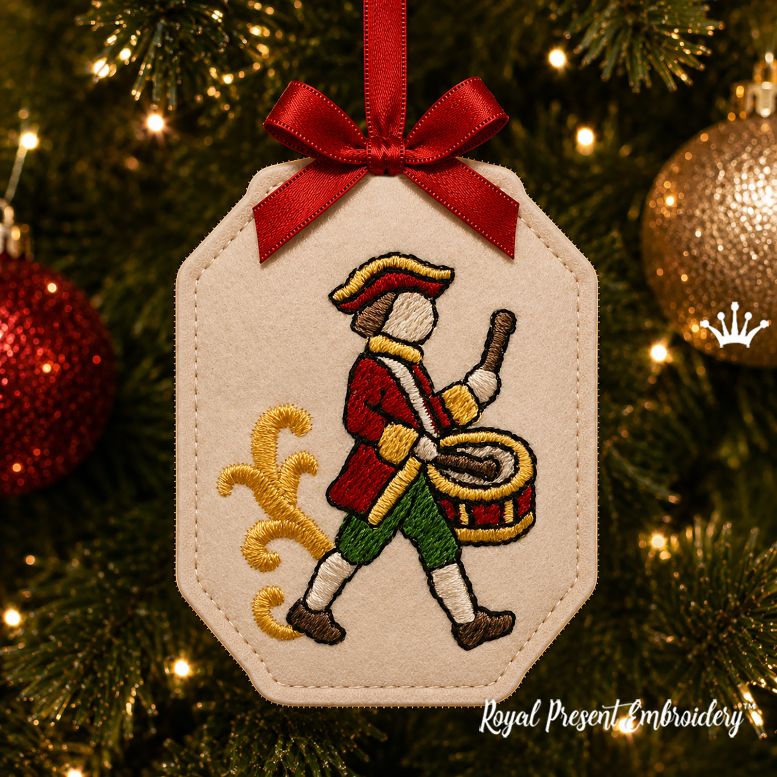 Twelve Drummers Drumming design from the 12 Days of Christmas collection