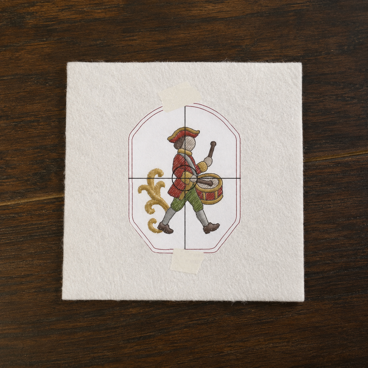 Raw Edge Ornaments (In-the-Hoop) Instruction for machine embroidery