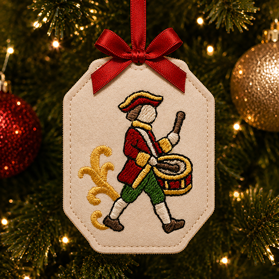Raw Edge Ornaments (In-the-Hoop) Instruction for machine embroidery