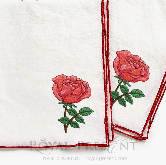 Rose Free Machine Embroidery Design