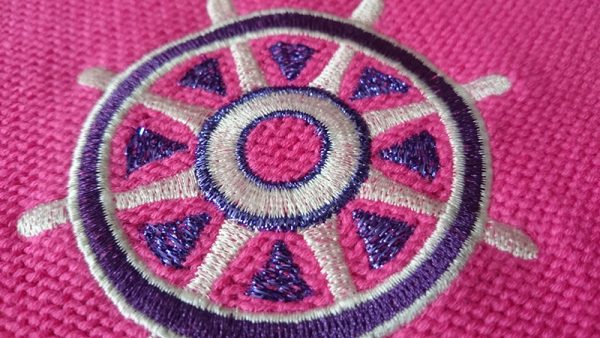 Machine Embroidery Design Steering Wheel Ship