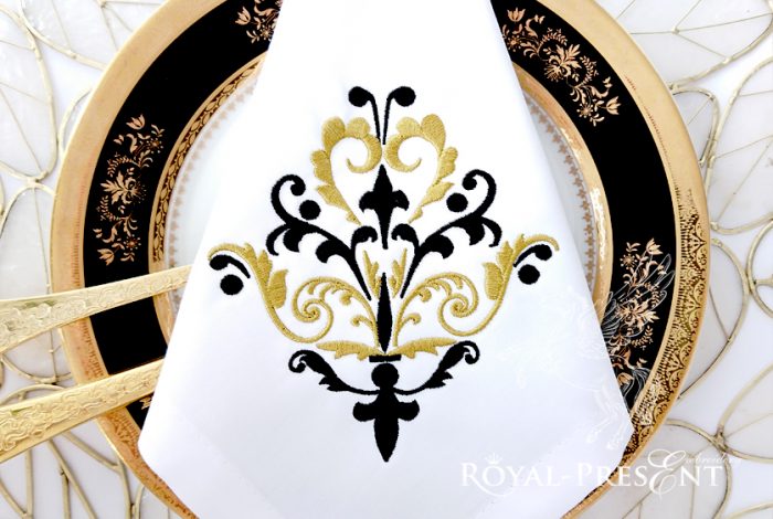 Machine Embroidery Design Classic ornate decor