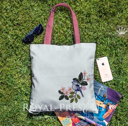 Botanicals Tote Bag Kit | Paraffle Embroidery