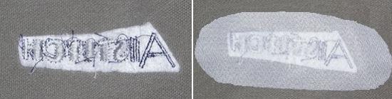Stages of machine embroidery on T-shirts