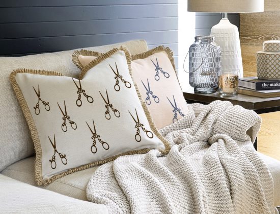 Scissors machine embroidery designs