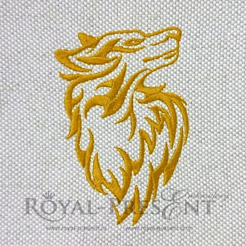 Yellow Dog Machine Embroidery Design