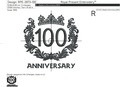 100th Anniversary Machine Embroidery Design - 3 sizes