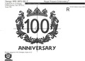 100th Anniversary Machine Embroidery Design - 3 sizes