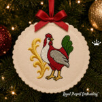 12 Days of Christmas ITH Ornaments – Machine Embroidery Design Bundle - 3 Sizes