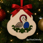 12 Days of Christmas ITH Ornaments – Machine Embroidery Design Bundle - 3 Sizes
