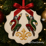 12 Days of Christmas ITH Ornaments – Machine Embroidery Design Bundle - 3 Sizes