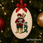 12 Days of Christmas ITH Ornaments – Machine Embroidery Design Bundle - 3 Sizes