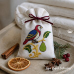 12 Days of Christmas Tiny Machine Embroidery Design Bundle - 3 Sizes