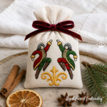 12 Days of Christmas Tiny Machine Embroidery Design Bundle - 3 Sizes