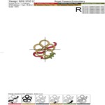 12 Days of Christmas Tiny Machine Embroidery Design Bundle - 3 Sizes