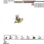 12 Days of Christmas Tiny Machine Embroidery Design Bundle - 3 Sizes