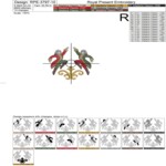 12 Days of Christmas Tiny Machine Embroidery Design Bundle - 3 Sizes