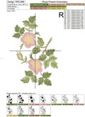 3 Machine Embroidery Designs Beautiful Roses Eglantine