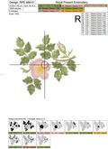 3 Machine Embroidery Designs Beautiful Roses Eglantine