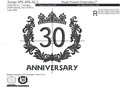 30th Anniversary Machine Embroidery Design - 3 sizes