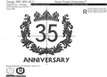 35th Anniversary Machine Embroidery Design - 3 sizes