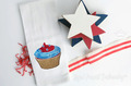 4th of July Cupcake - 4 sizes