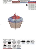 4th of July Cupcake - 4 sizes