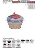 4th of July Cupcake - 4 sizes