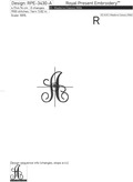 A Monogram Machine Embroidery Design - 2 sizes