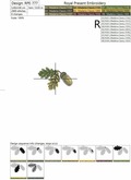 Acorns Machine Embroidery Designs Set