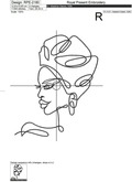 African Girl Contour Head - 5 sizes
