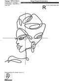 African Girl Contour Head - 5 sizes