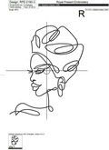 African Girl Contour Head - 5 sizes