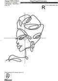 African Girl Contour Head - 5 sizes