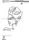 African Girl Contour Head - 5 sizes