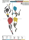 African Women Dancing embroidery design - 7 sizes